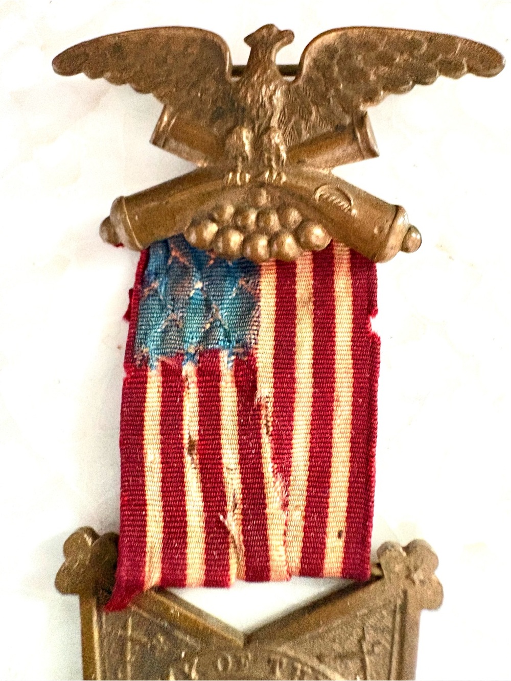 GAR Civil War Veteran Medal 1861-1866 Grand Army of the Republic American Flag - Picture 3 of 5